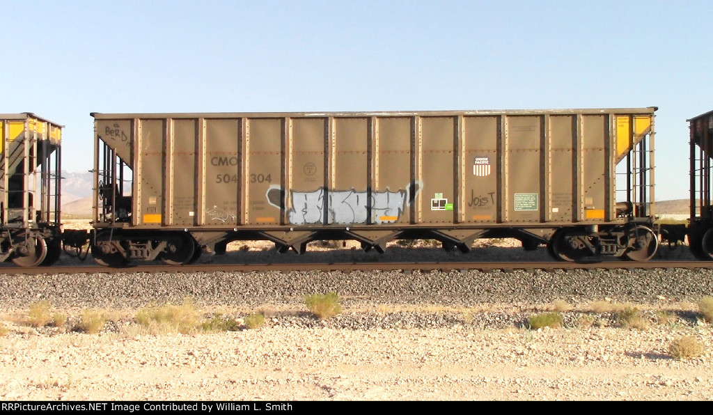 WB Unit Loaded Hooper Frt at Erie NV W-MdTrnSlv-Pshrs -18